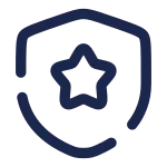 Shield Star SVG Icon